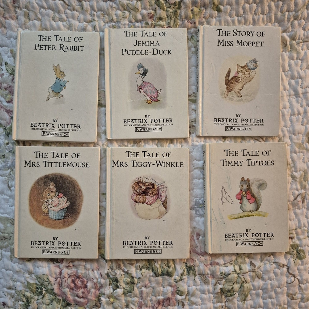 Beatrix Potter Classic Children's Book Set Vintage Kids